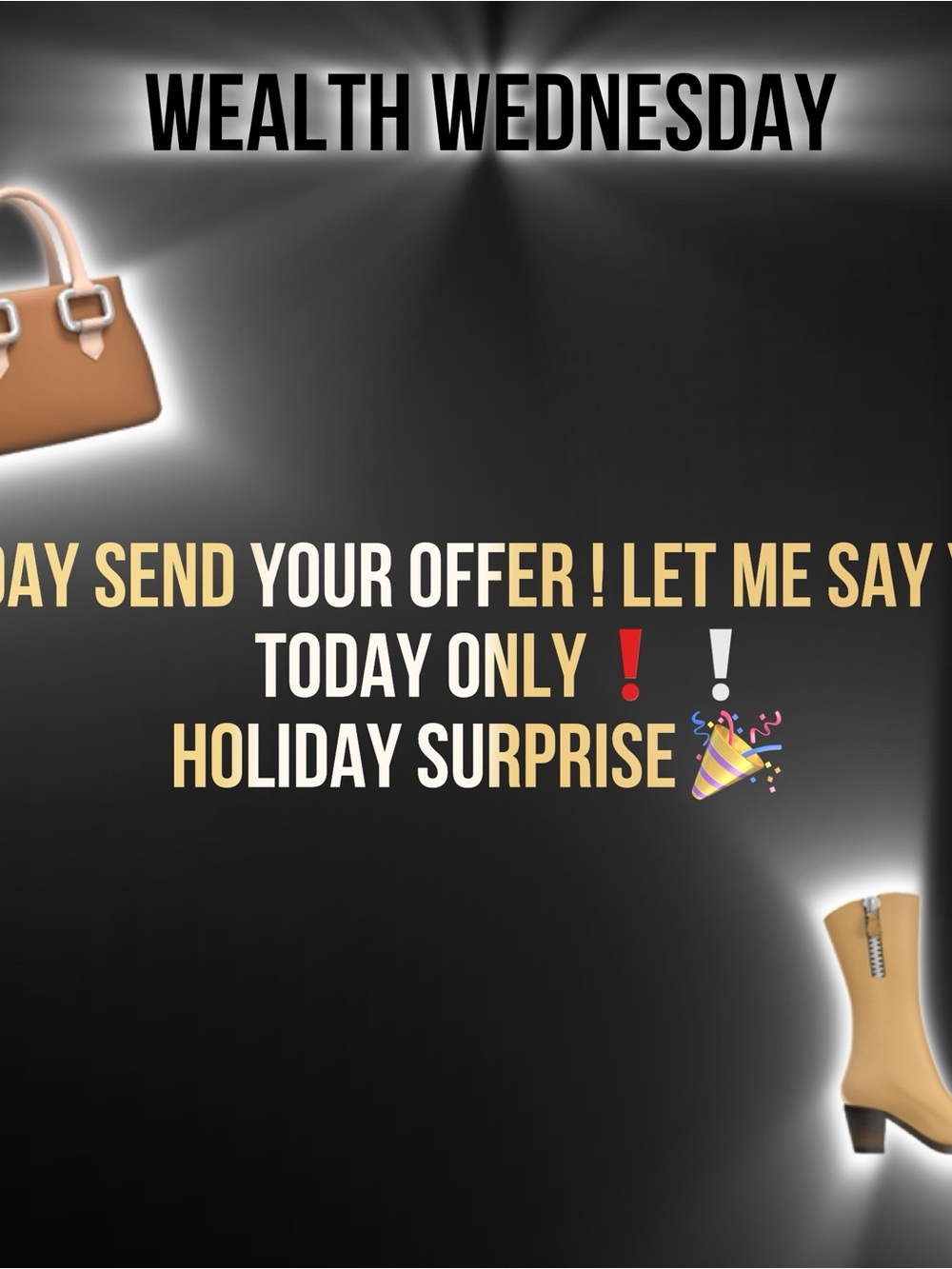 Wealth Wednesday 🛍️🎉💨